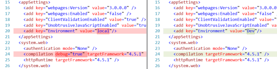 Web.config transform preview